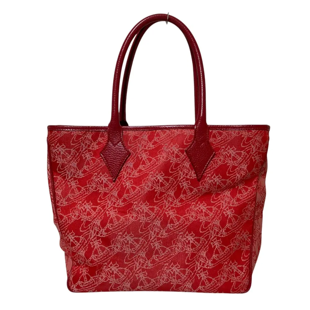 Vivienne Westwood ヴィヴィアンウエストウッド オーブ刺繍 トートバッグ レッド