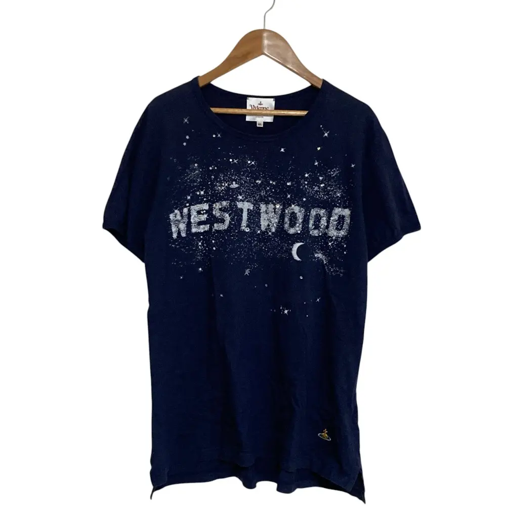 Vivienne Westwood ヴィヴィアンウエストウッド ミルキーウェイ Tシャツ サイズXL ネイビー 