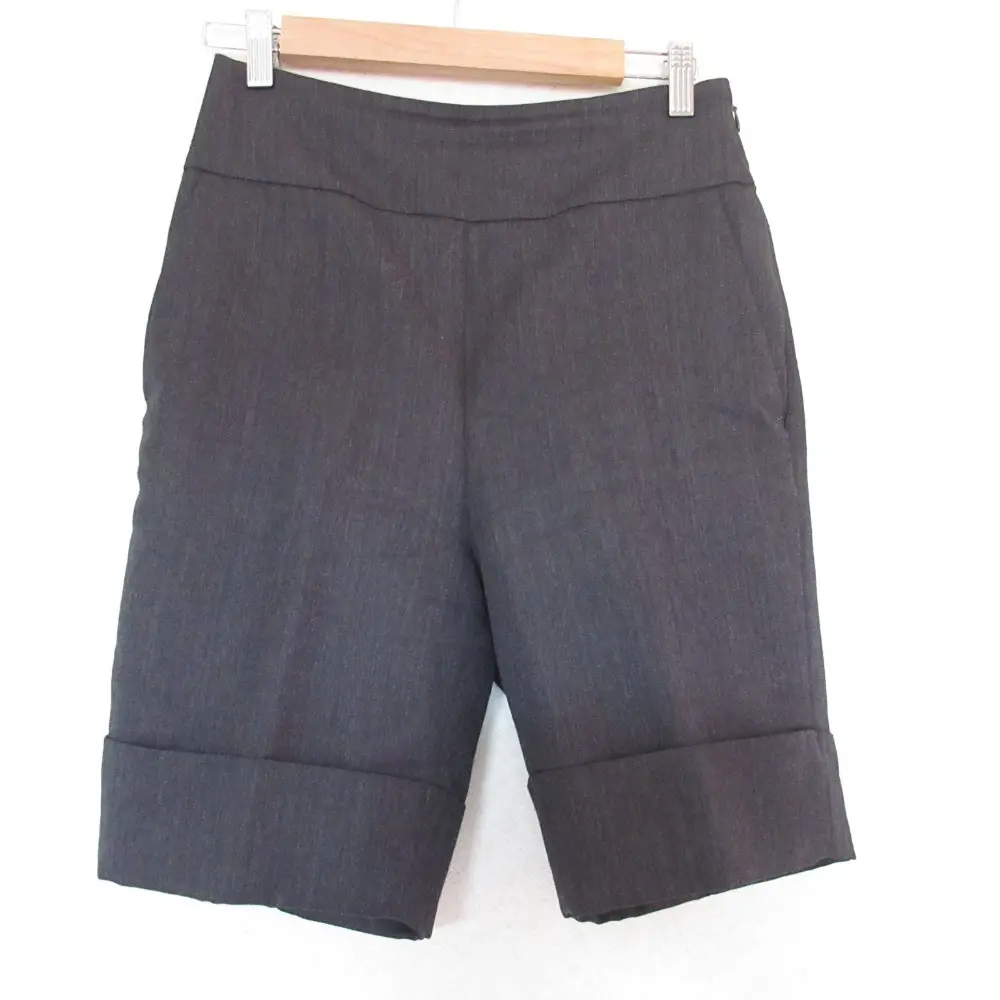24AW Whim Gazette ウィムガゼット センタープレスショートパンツ モヘヤブレンド ハーフパンツ WGZ1042102A0008 F グレー