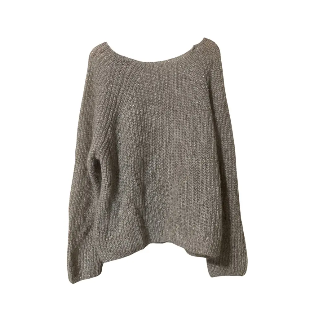 22AW Whim Gazette ウィムガゼット ラメプルオーバー モヘアニット セーター F グレージュ