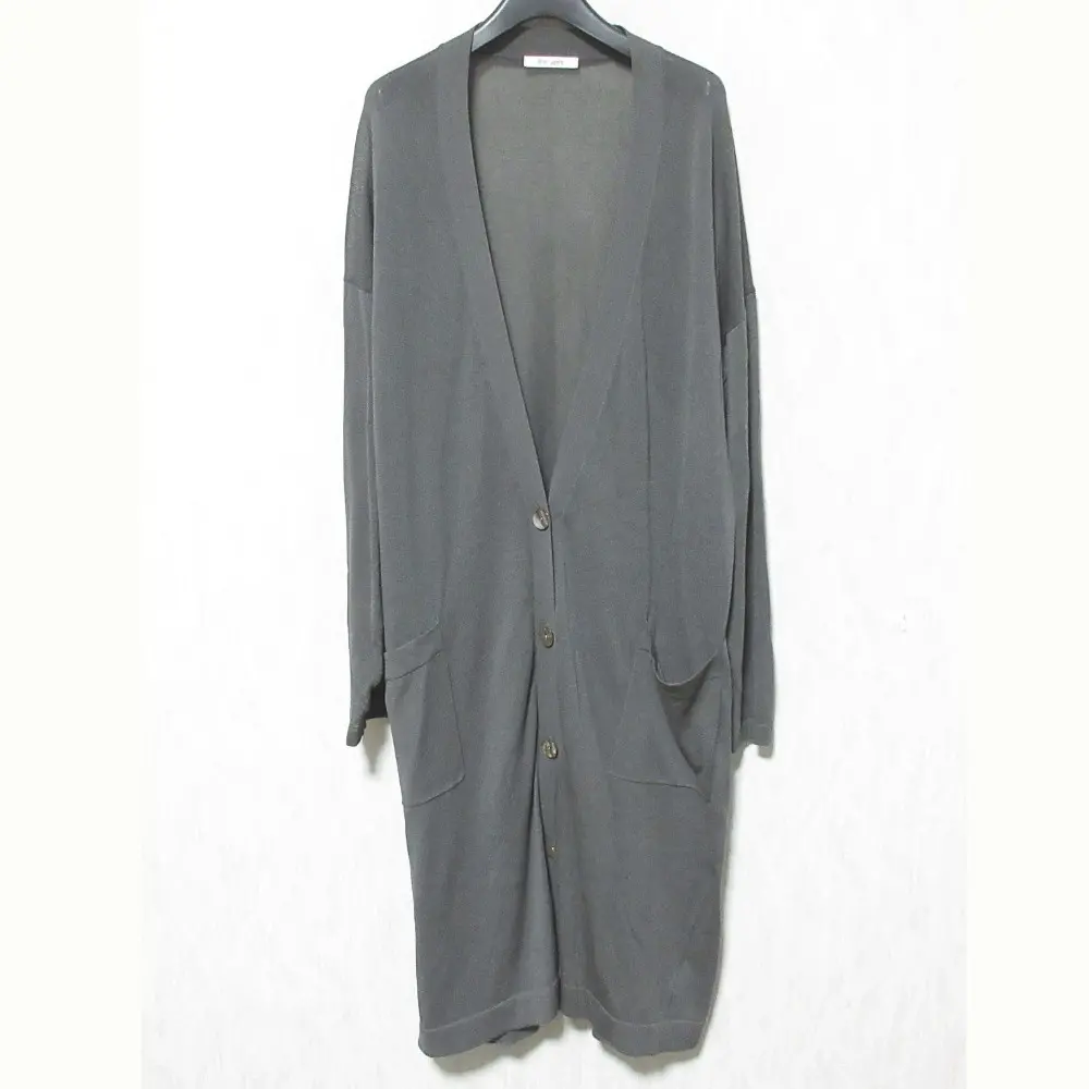 24AW Whim Gazette ウィムガゼット 14Gロングカーディガン WGZ1041305A0002 サイズF グレー