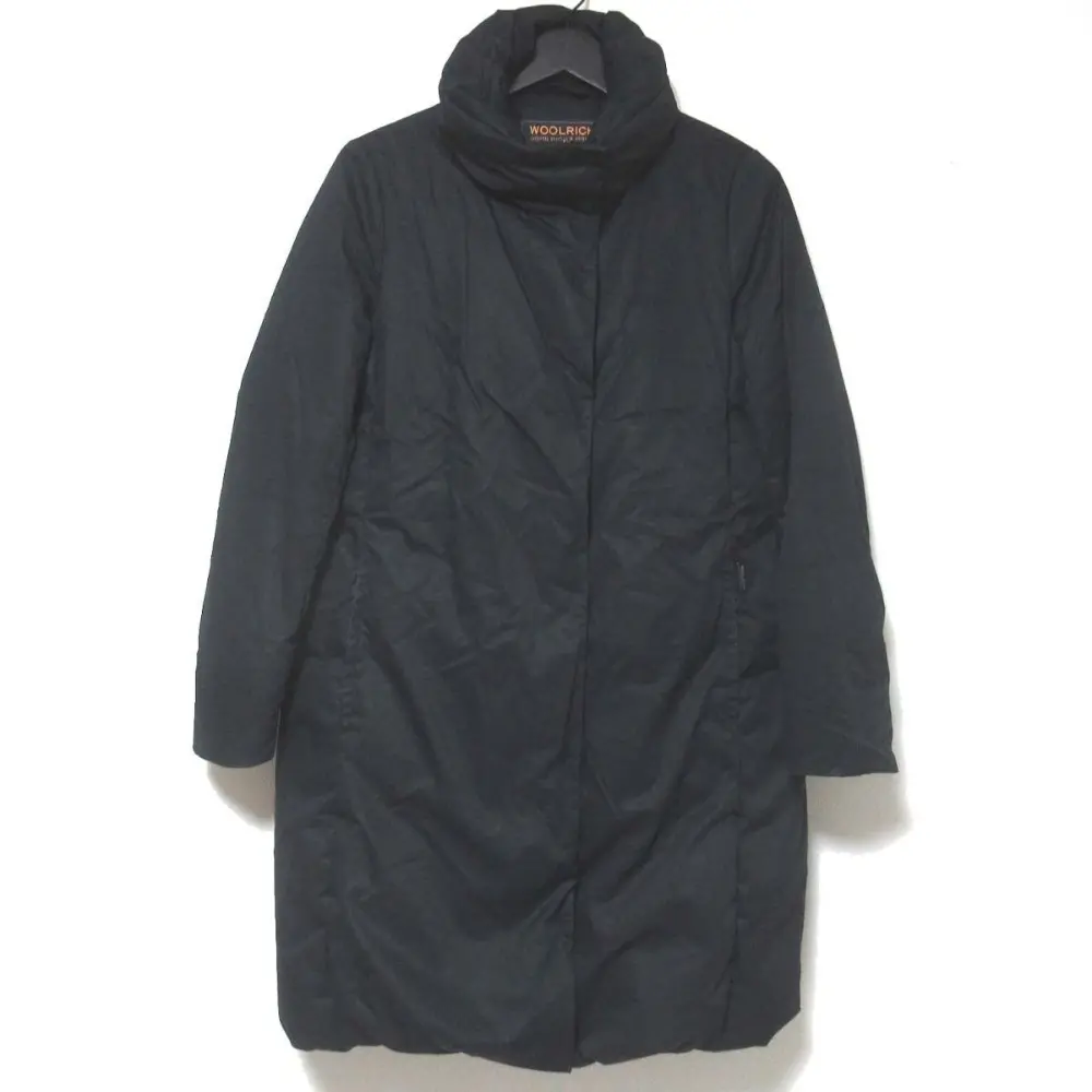 WOOLRICH ウールリッチ シープファー レイヤードデザイン ダウンコート ダウンジャケット 1702152 XSサイズ ダークネイビー