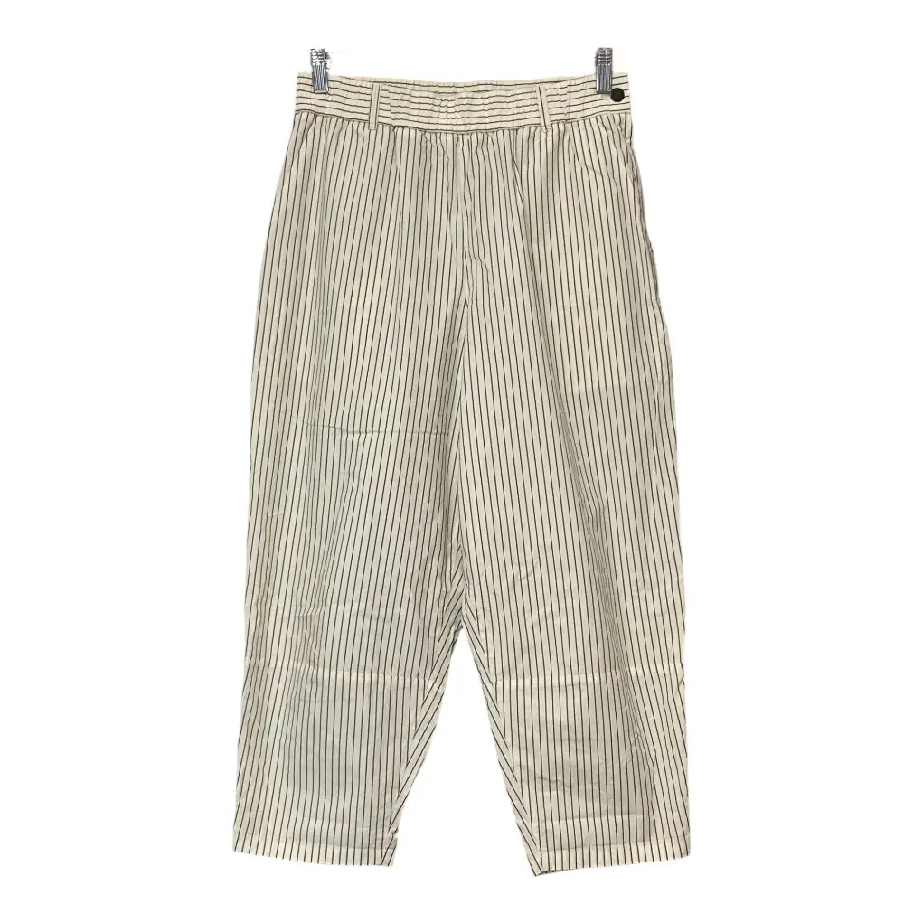 Y's for living ワイズフォーリビング ヨウジヤマモト ストライプ ワイドテーパードパンツ サイズ2 アイボリー