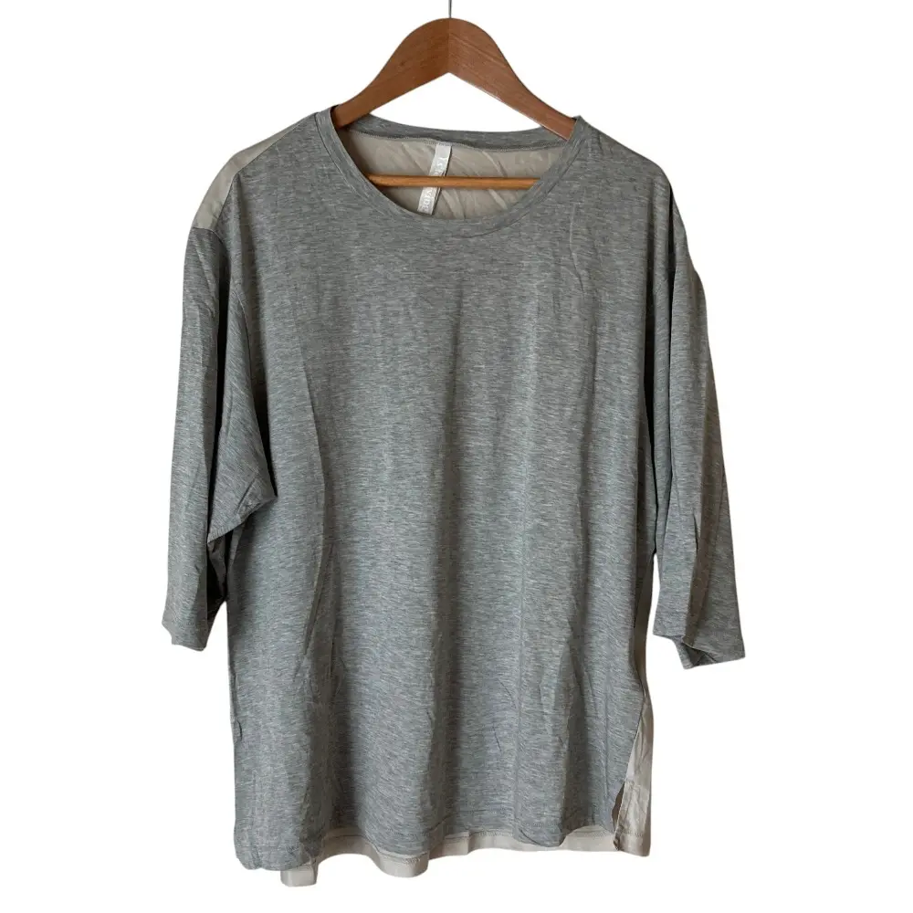 Y's for living ワイズフォーリビング ヨウジヤマモト 異素材 切替 カットソー Tシャツ 2 グレー