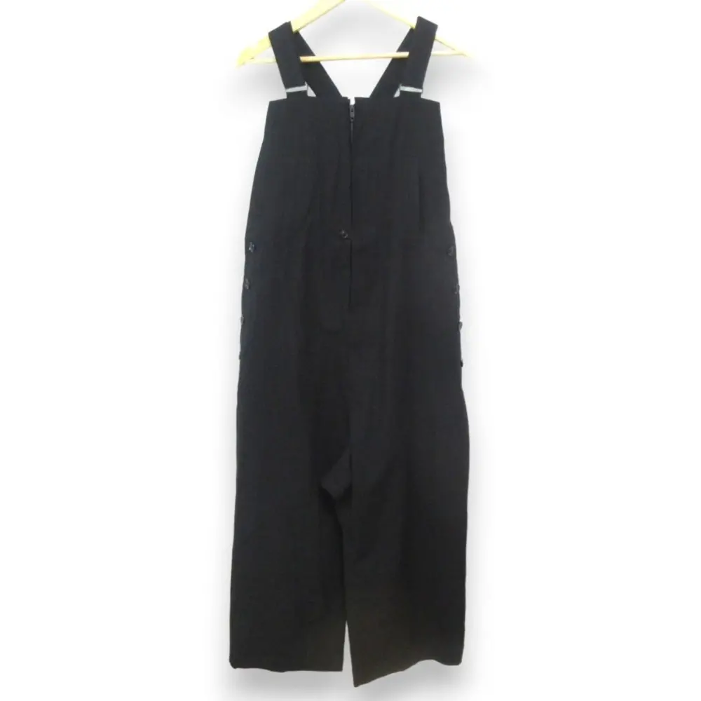 24SS Y's ワイズ ヨウジヤマモト PLAIN WEAVE DENIM OVERALLS デニムオーバーオール YS-D17-007 サイズ1 ブラック