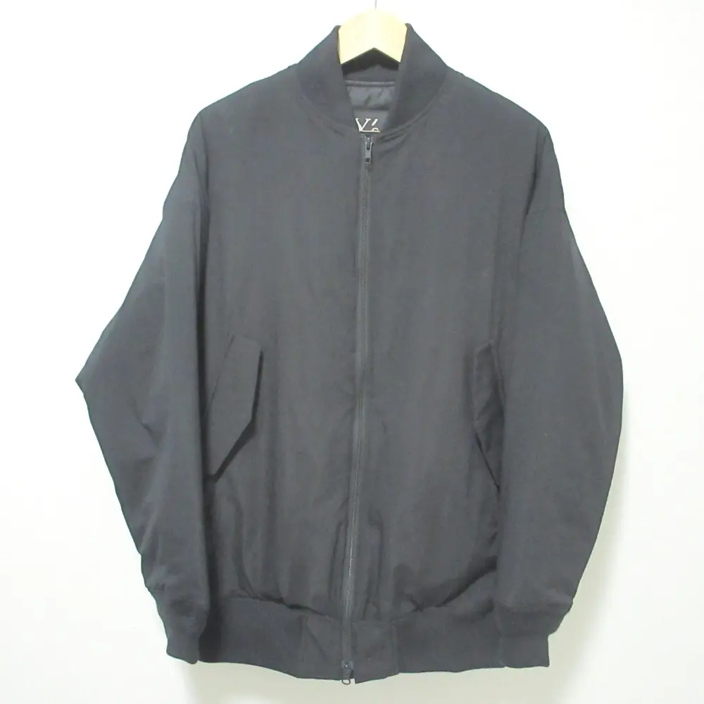 24AW Y'S ワイズ ヨウジヤマモト PADDED TYPEWRITER POLYESTER BLOUSON 中綿ブルゾン パデッドジャケット YJ-Y11-900 2 ブラック