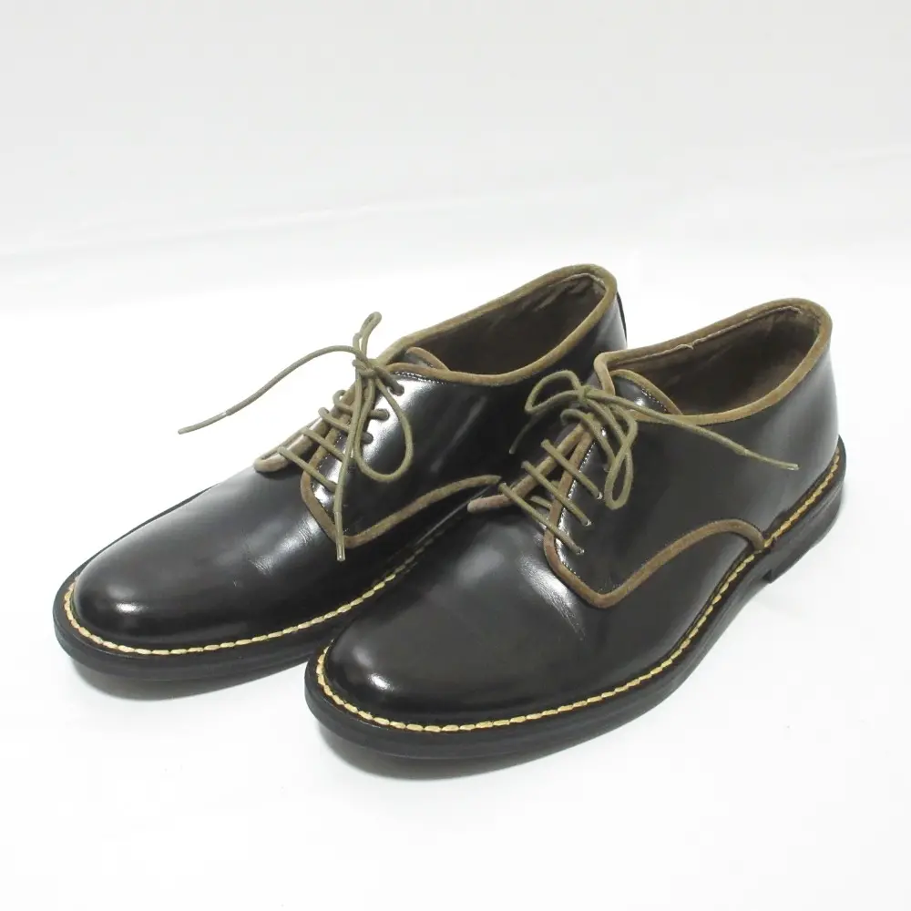 Y's Yohji Yamamoto ワイズ ヨウジヤマモト レザー パイピング レースアップ ドレスシューズ サイズ3 23.5cm ブラック
