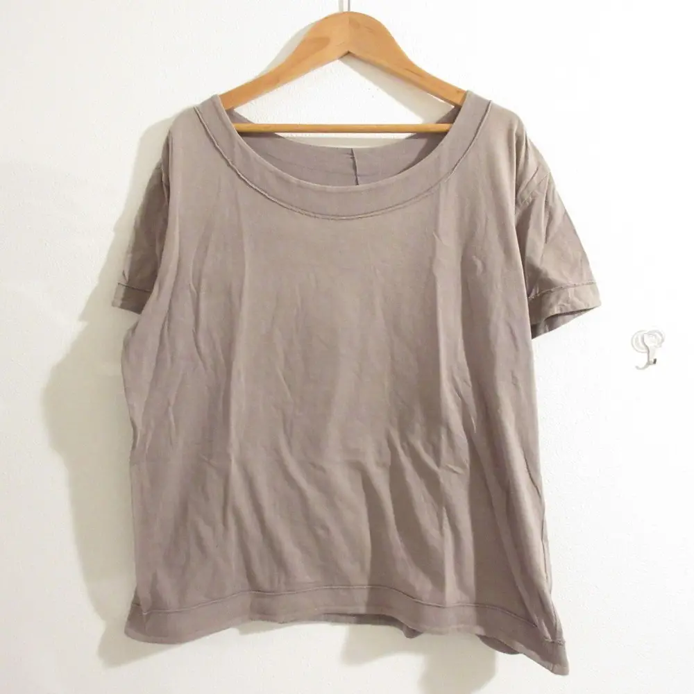 Y's Yohji Yamamoto ワイズ ヨウジヤマモト フラワープリント コットン100％ 半袖 Tシャツ カットソー サイズ2 ベージュ