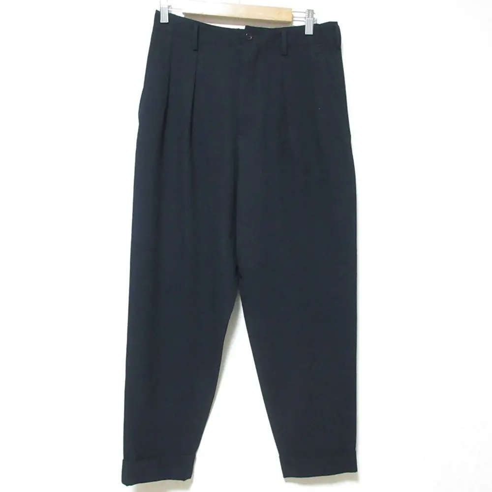 Y's Yohji Yamamoto ワイズ ヨウジヤマモト ヴィンテージ ツータック テーパードパンツ スラックス M ネイビー