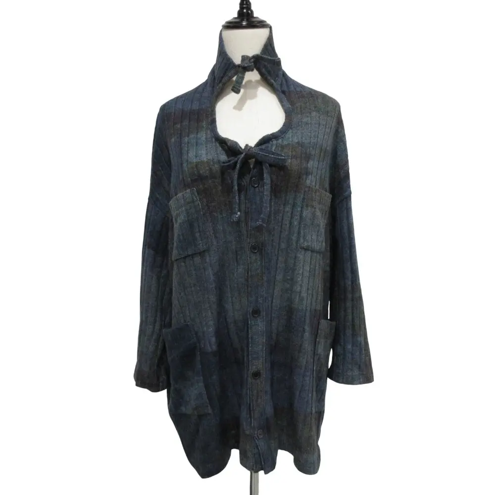 Y's ワイズ ヨウジヤマモト GRADATION PRINT CARDIGAN カーディガン ジャケット YC-T03-960 サイズ2 マルチカラー