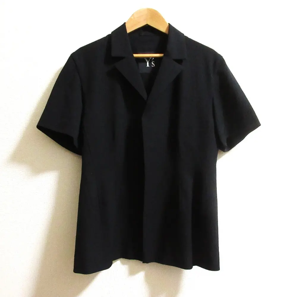 Y's ワイズ Yohji Yamamoto ヨウジヤマモト ヴィンテージ ウール ショートスリーブジャケット YF-J02-100 ブラックの買取実績【2025年5月買取】