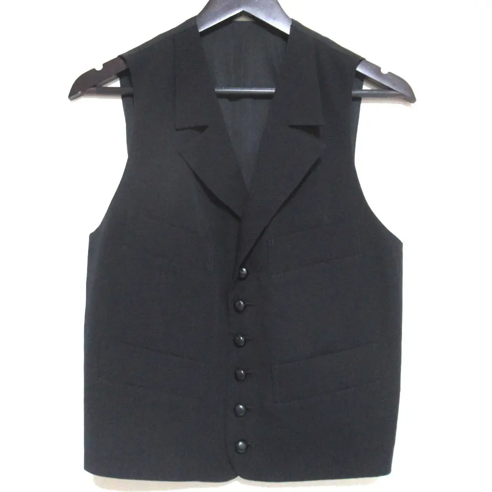 Y's ワイズ ヨウジヤマモト 80’s ヴィンテージ ジレ ベスト YS-V01-103 ブラック