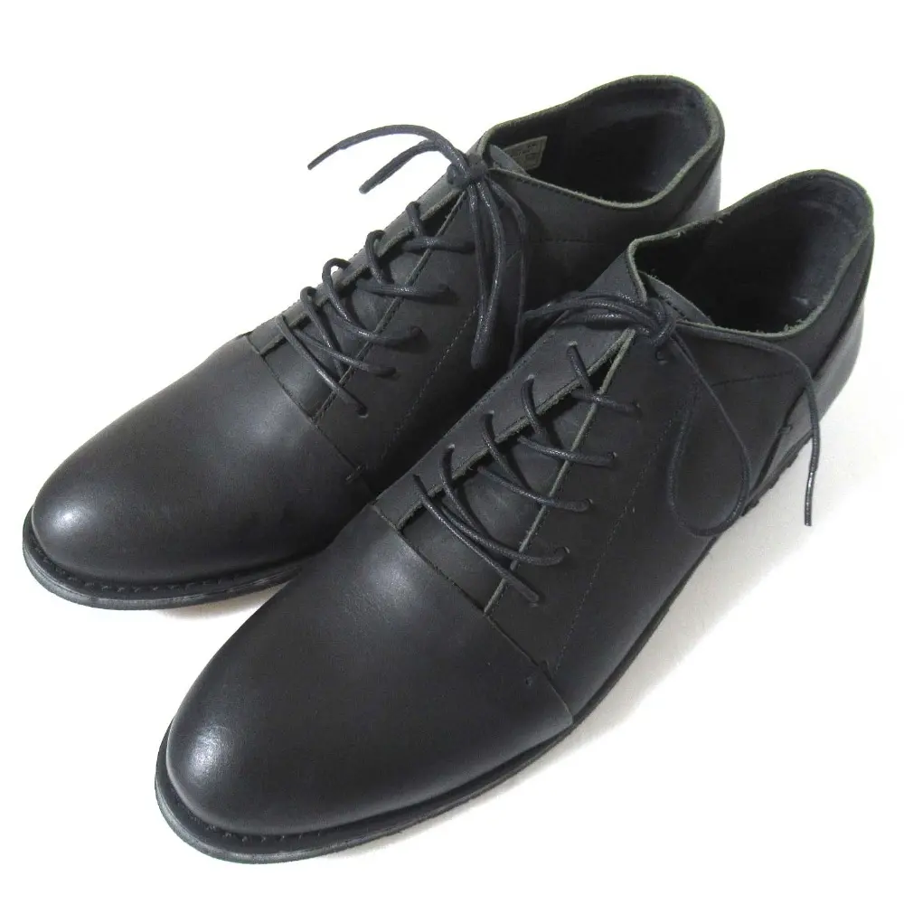 Y's Yohji Yamamoto ワイズ ヨウジヤマモト レザー レースアップ シューズ サイズ3 23.5cm ブラック