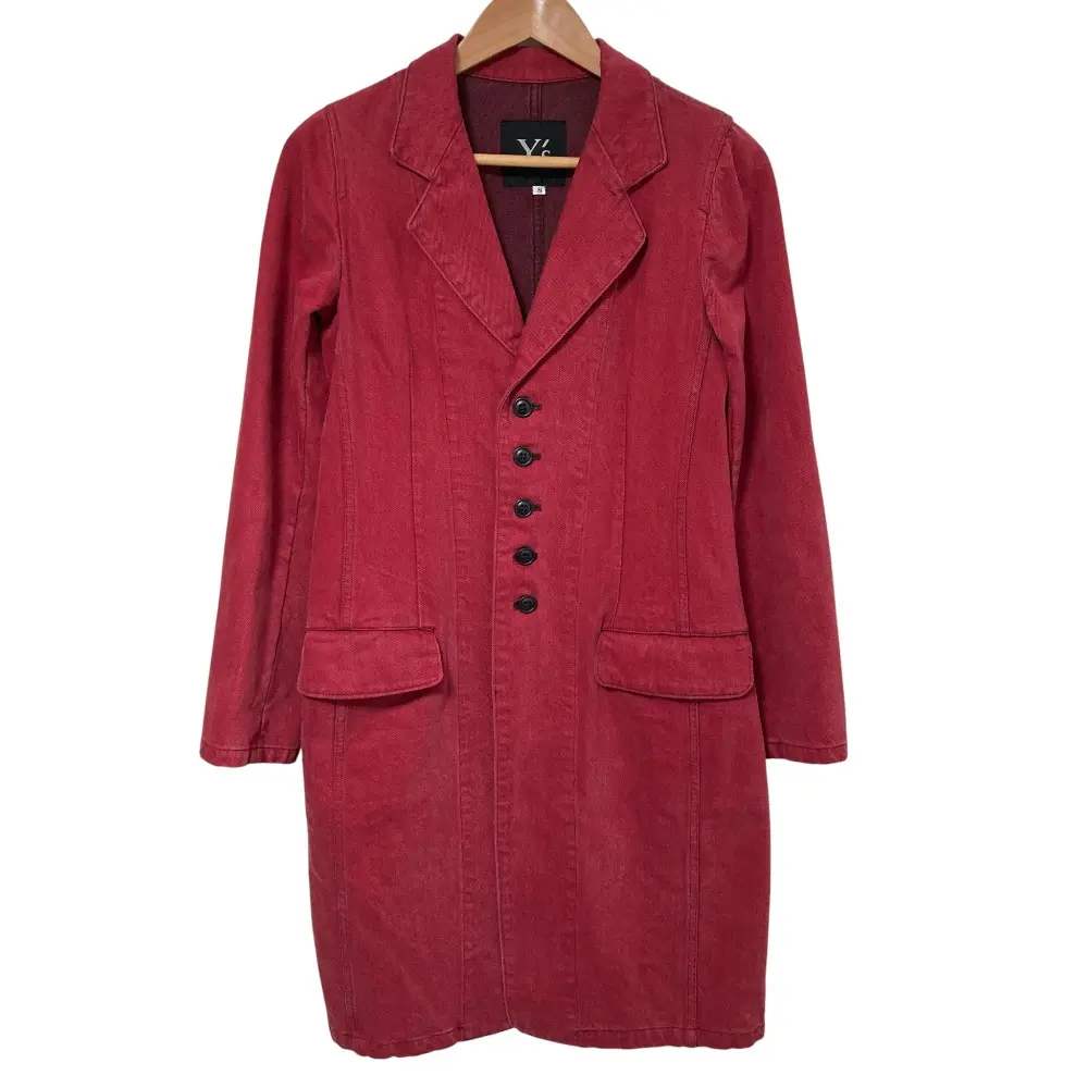 94AW Y’S Yohji Yamamoto ワイズ ヨウジヤマモト ヴィンテージ デニムコート YV-J52-052 サイズS レッド