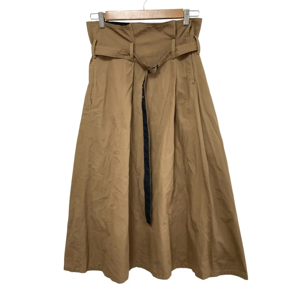 Y's Yohji Yamamoto ワイズ ヨウジヤマモト ベルテッド フレアスカート YR-S07-012 サイズ1 ブラウン