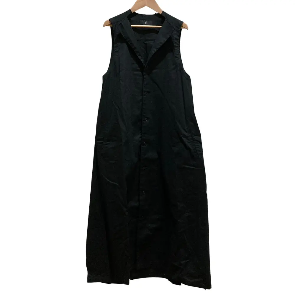 Y's ワイズ ヨウジヤマモト BORN PRODUCT THIN COTTON TWILL FRENCH SLEEVE DRESS ドレス ワンピース YB-D82-003 SIZE1 ブラック