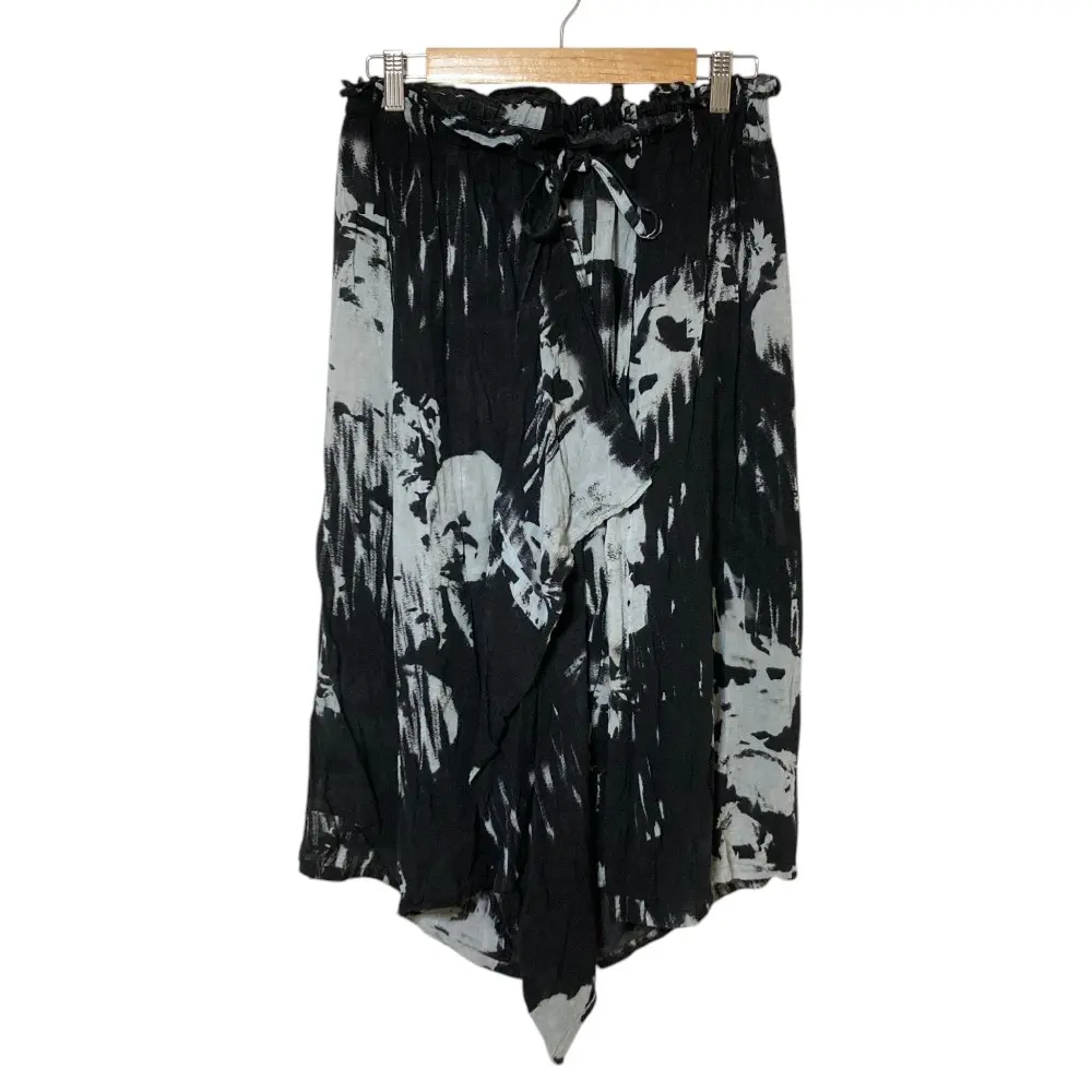 Y's Yohji Yamamoto ワイズ ヨウジヤマモト 抜染 ワイド サルエルパンツ YN-P09-208 サイズ1 ブラック