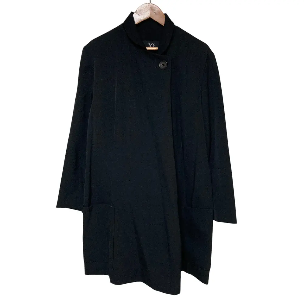 Y'S YOHJI YAMAMOTO ワイズ ヨウジヤマモト ドレープネック ロングブラウス 3 ブラック