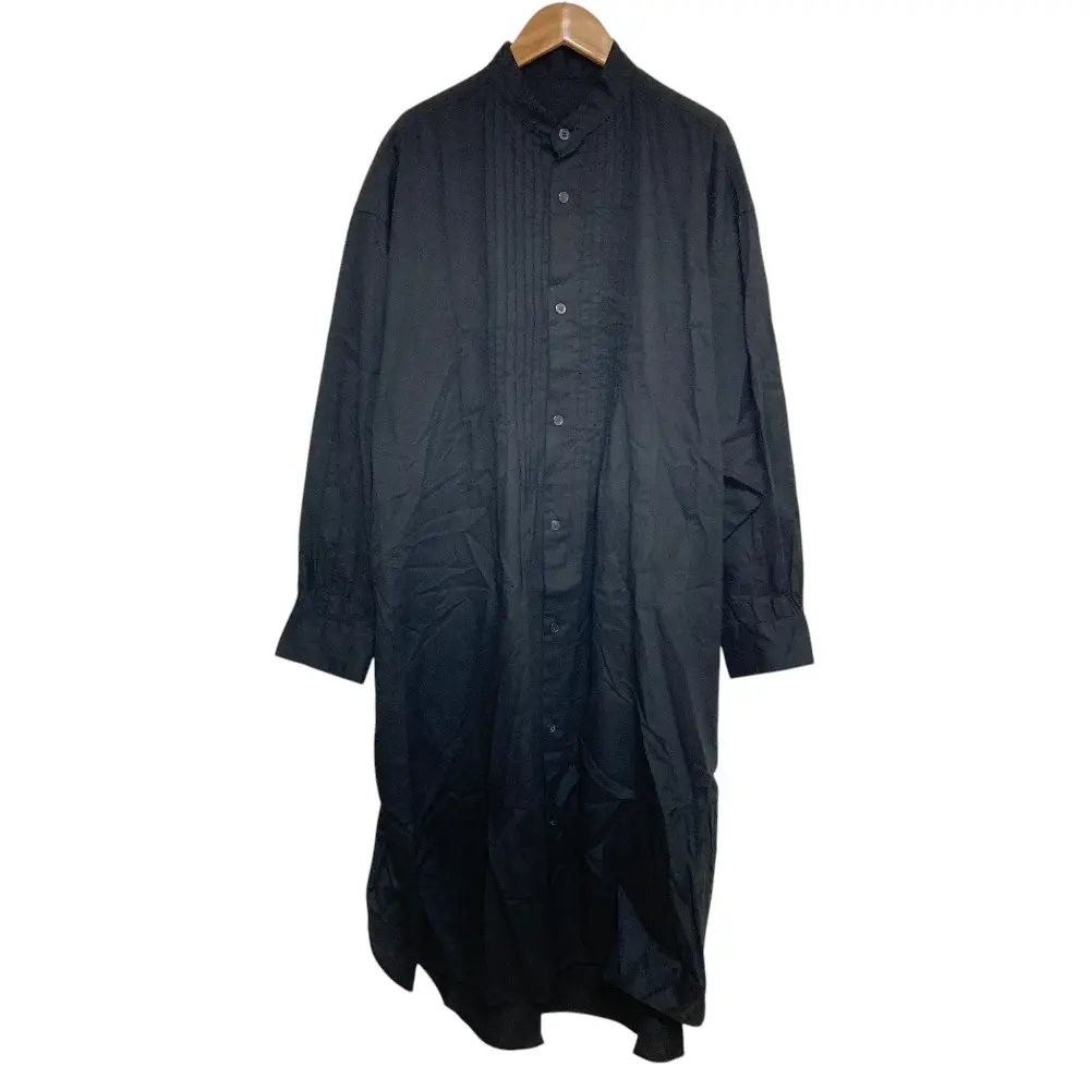 Y's Yohji Yamamoto ワイズ ヨウジヤマモト バンドカラー ピンタック シャツワンピース YG-B83-003 サイズ2 ブラックの買取実績【2026年3月買取】