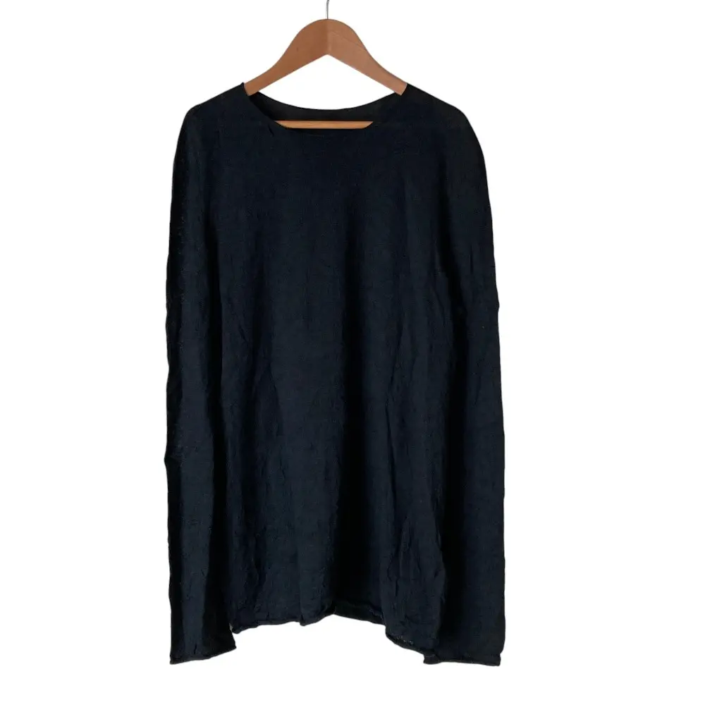 Y's Yohji Yamamoto ワイズ ヨウジヤマモト ウールブレンド ニットカットソー YO-K56-582 サイズ2 ブラック