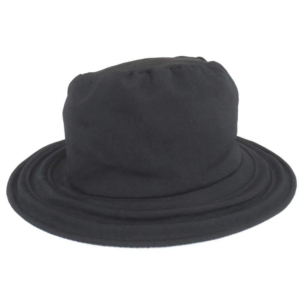 Yohji Yamamoto +NOIR ヨウジヤマモト プリュスノアール ウール ハット 帽子 ND-H03-100 ブラック