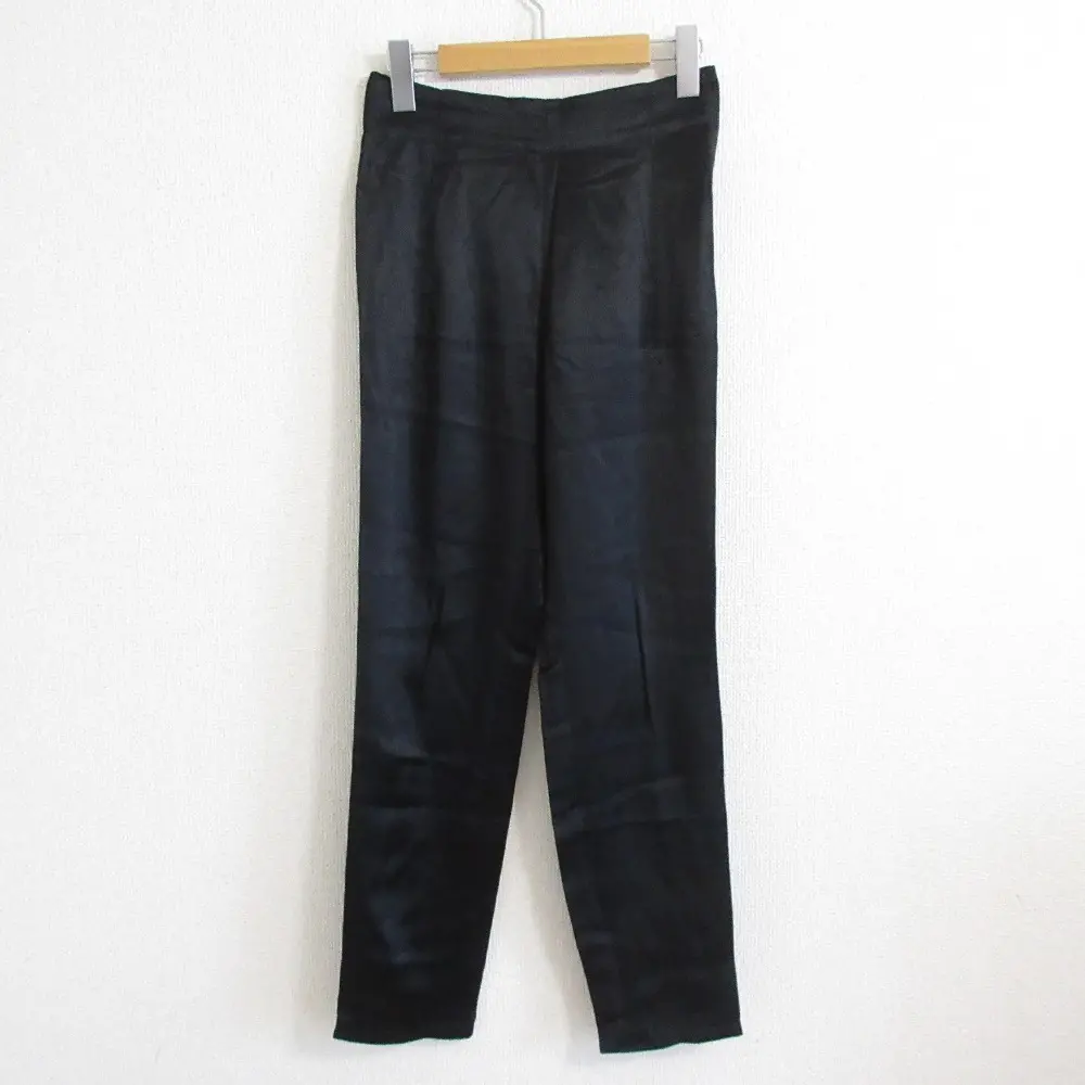Yohji Yamamoto ヨウジヤマモト 90s ヴィンテージ サテンパンツ スラックス FF-P10-210 S ブラック