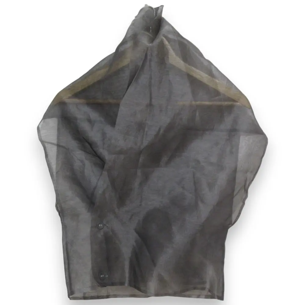 80’S～90’S初期 Yohji Yamamoto ヨウジヤマモト ヴィンテージ シルク100％ シアー ベスト ボレロ Mサイズ グレー