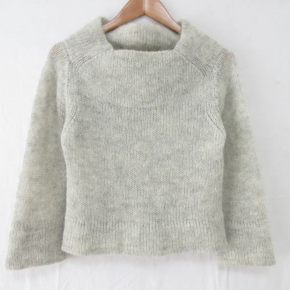 94AW Yohji Yamamoto ヨウジヤマモトノアール ヴィンテージ モヘア 長袖 ニット セーター サイズ3 ライトグレー