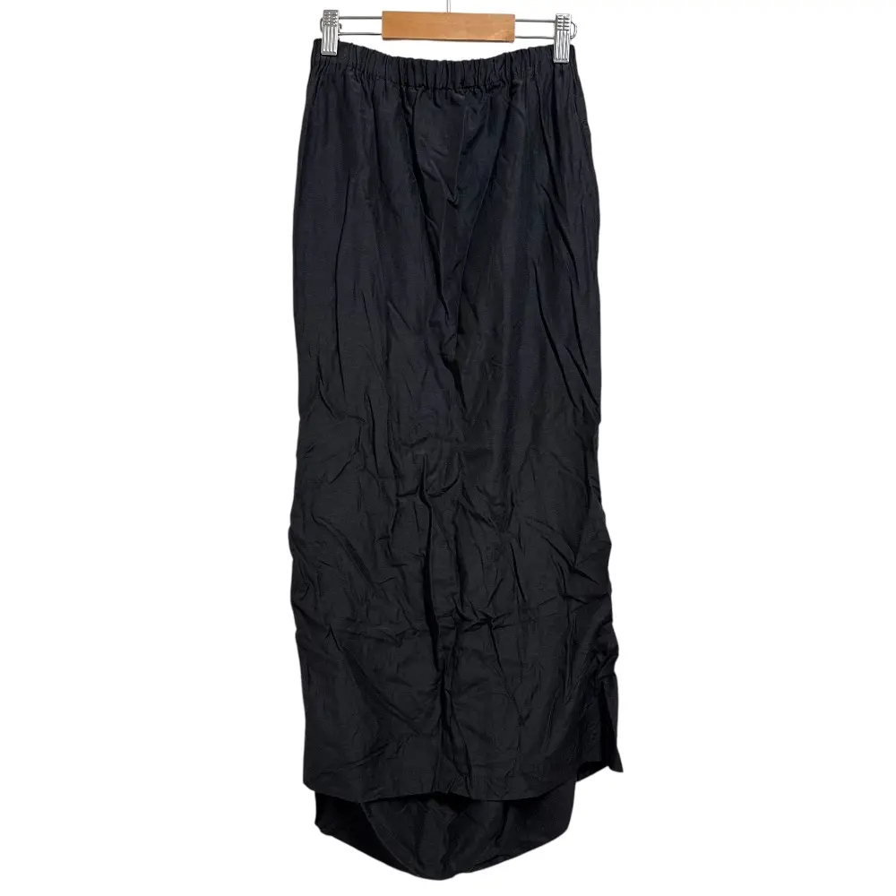 Yohji Yamamoto ヨウジヤマモト ヴィンテージ シルクブレンド ロング イージースカート S ブラック