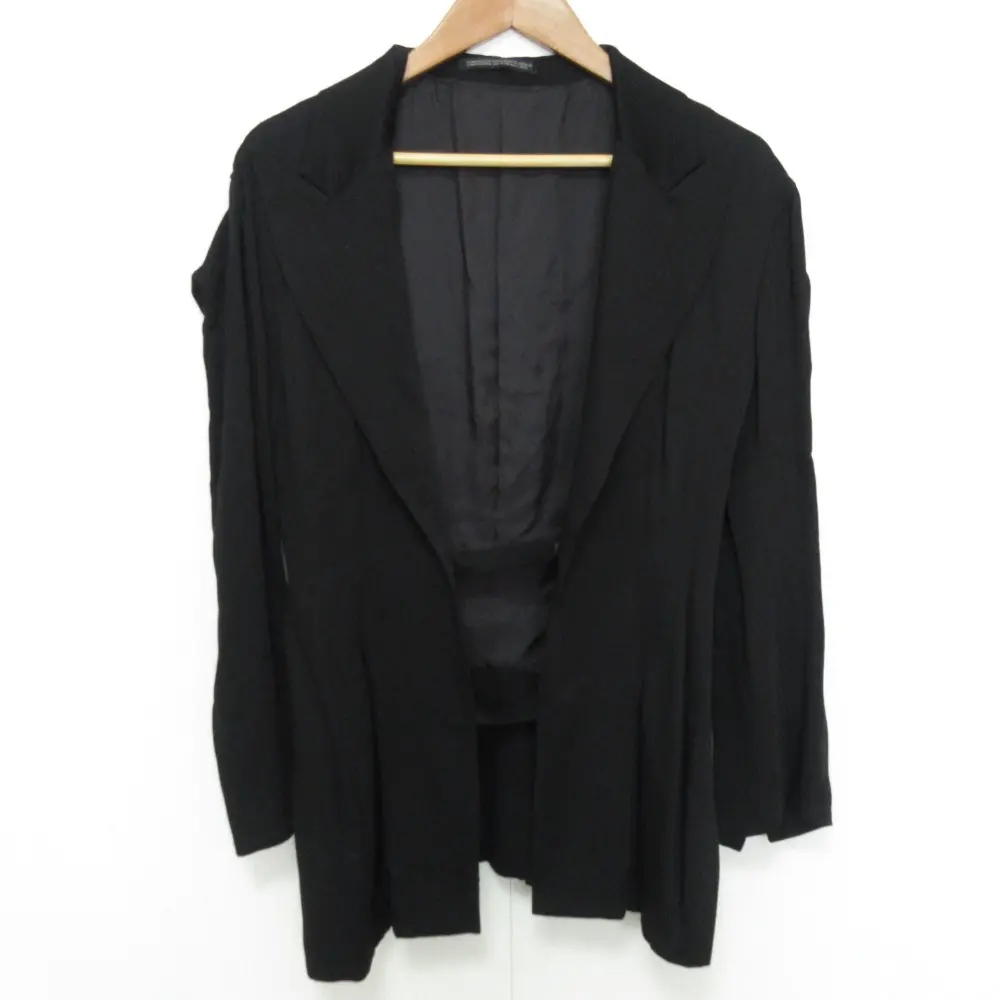 Yohji Yamamoto ヨウジヤマモト レーヨンジャケット FV-J15-205 サイズ1 ブラック