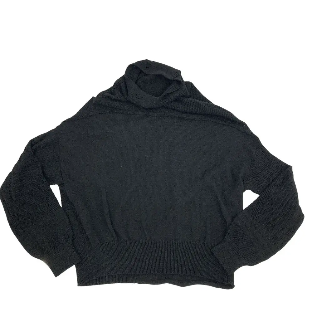 21SS Y's ワイズ ヨウジヤマモト PATCHWORK LACE DESIGN PULLOVER ドルマンニット YT-K89-545 サイズ2 ブラック