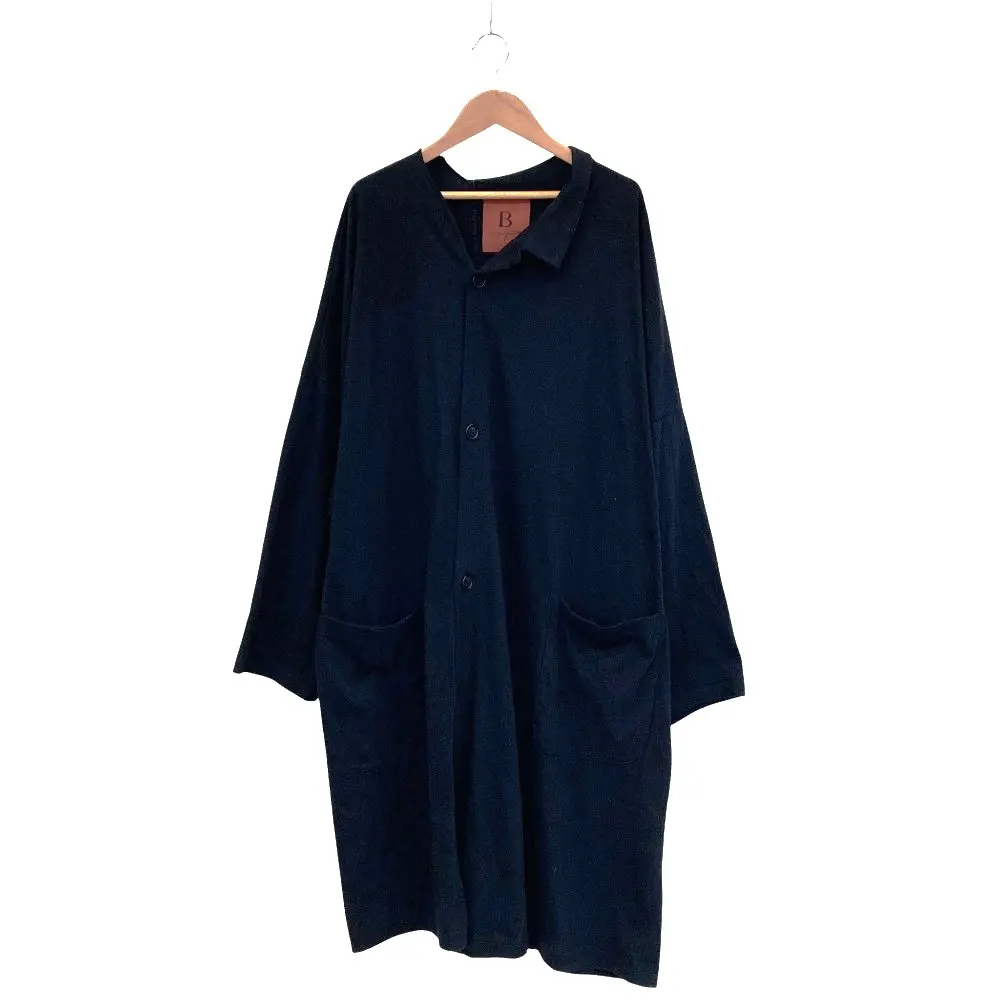 B Yohji Yamamoto ビーヨウジヤマモト ロングカットソー カーディガン NC-T89-091 サイズ2 ブラック