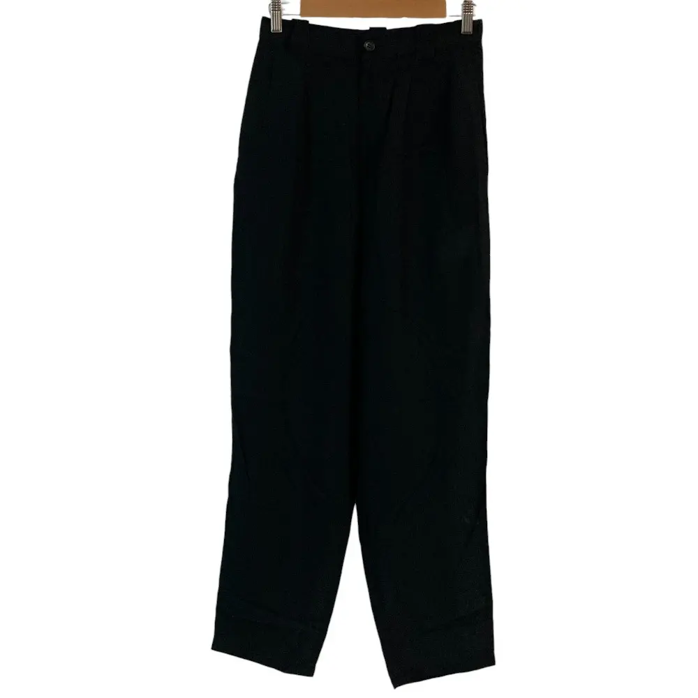 Y's ワイズ ヨウジヤマモト ヴィンテージ レーヨン テーパードパンツ YK-P13-210 ブラック