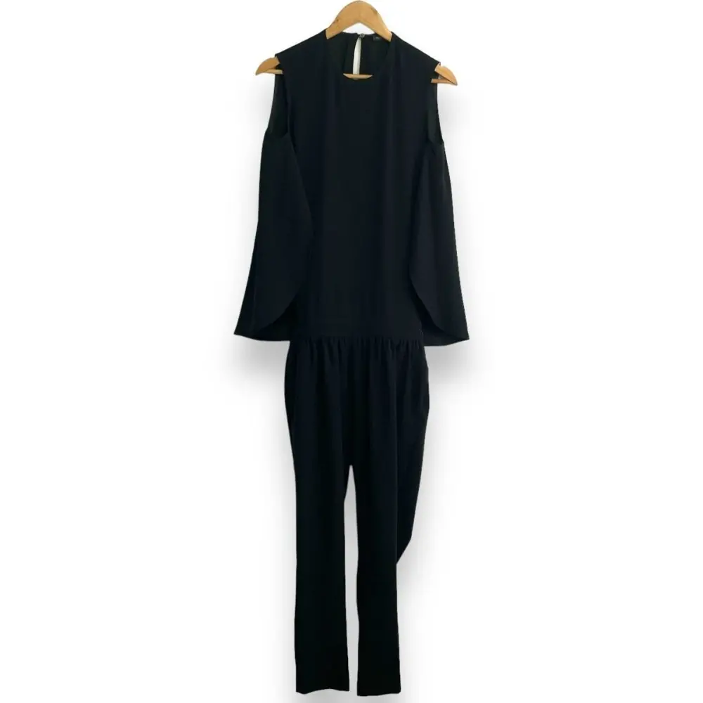 YOKO CHAN ヨーコチャン ノースリーブ ジャンプスーツ オールインワン YCP-619-051 36 ブラック