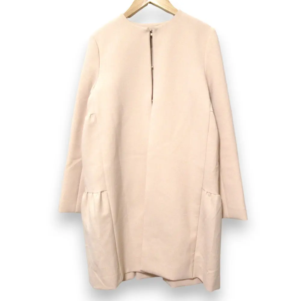 YOKO CHAN ヨーコチャン ノーカラーコート YCC-622-180 サイズ36 ピンク