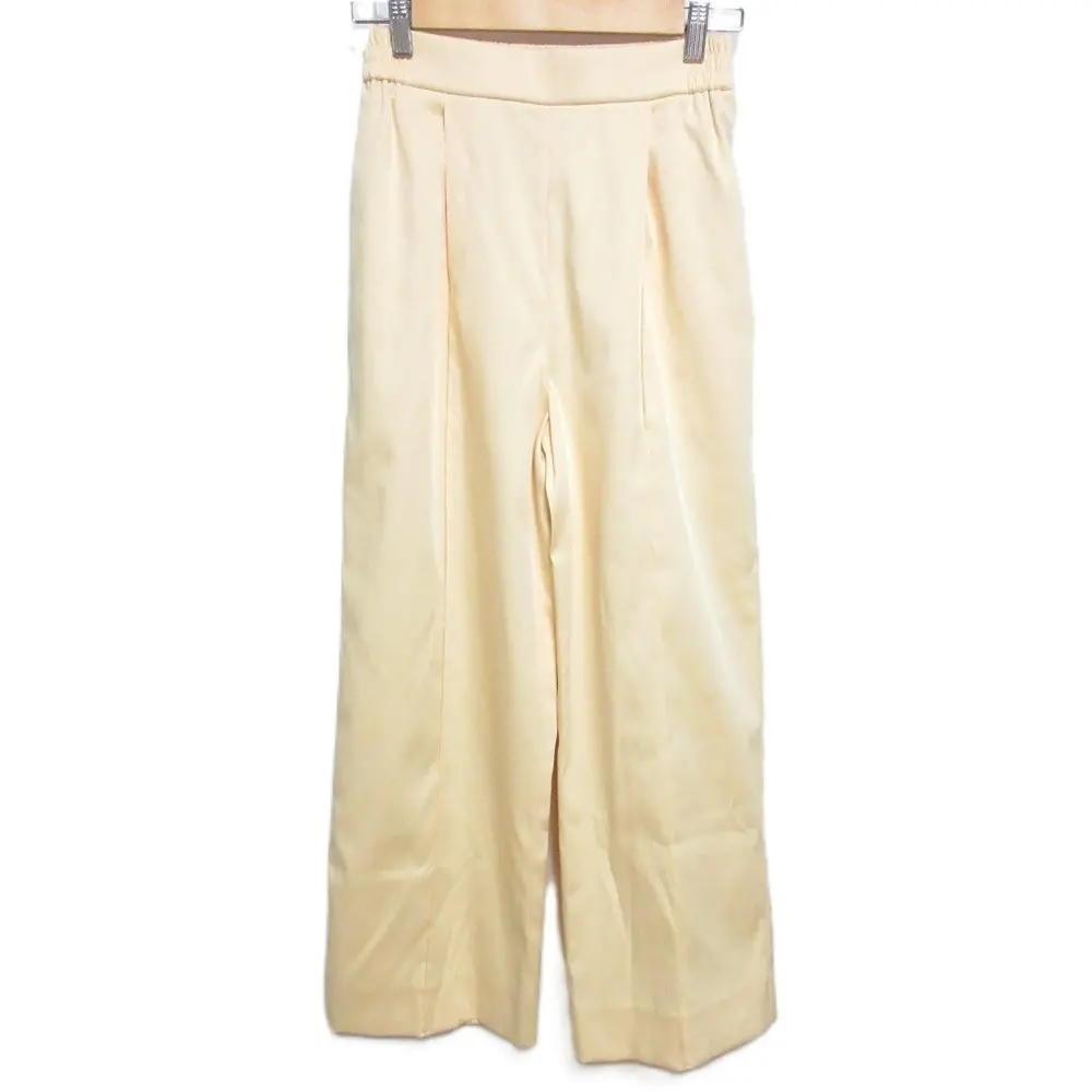 23SS yori ヨリ スプリングサテンワイドパンツ イージーパンツ YR22-23021SP 36 ライトイエローの買取実績【2024年8月買取】