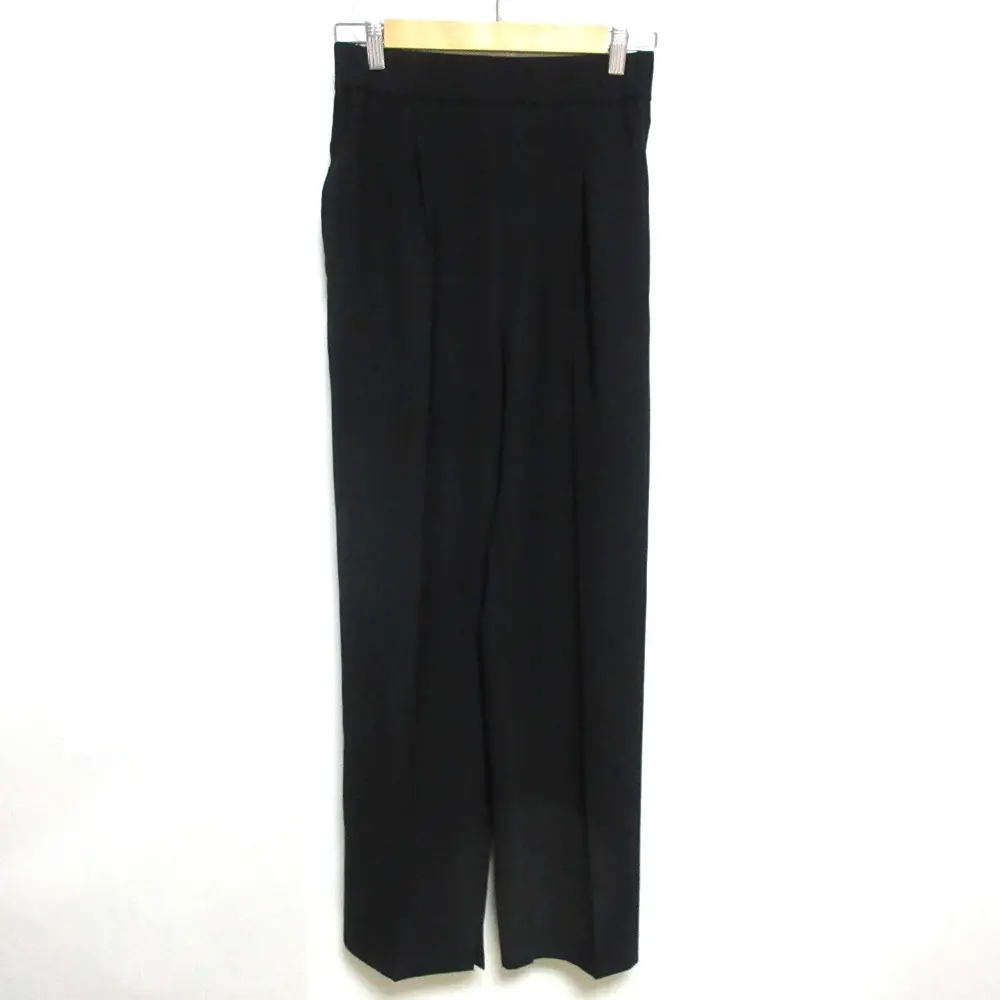 23SS yori ヨリ ストレッチ サラサラハンサムパンツ イージーパンツ YR22-23074SM-4 38 ブラック