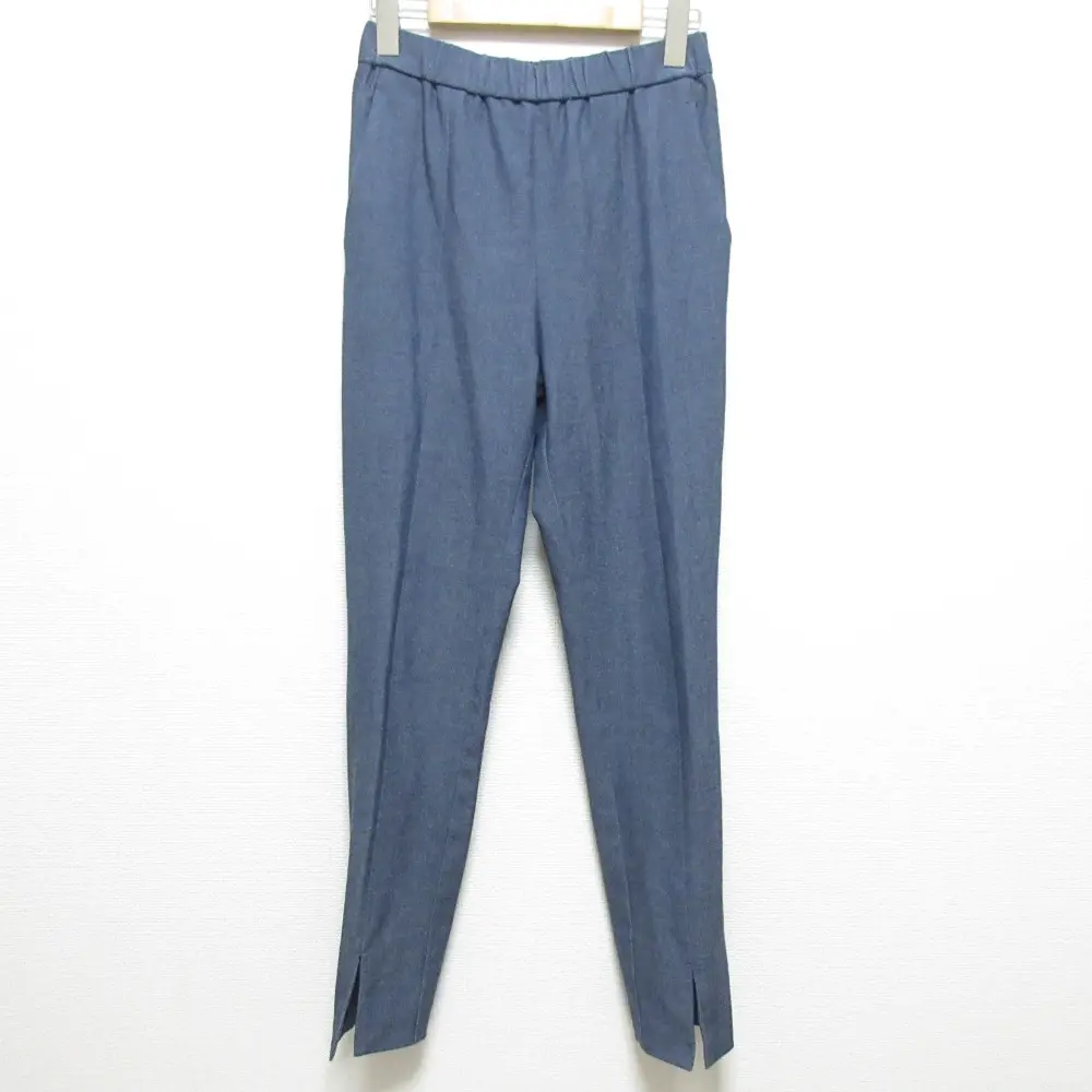24SS yori ヨリ ロングスリット レギパン レギンスパンツ サイズ38 インディゴ