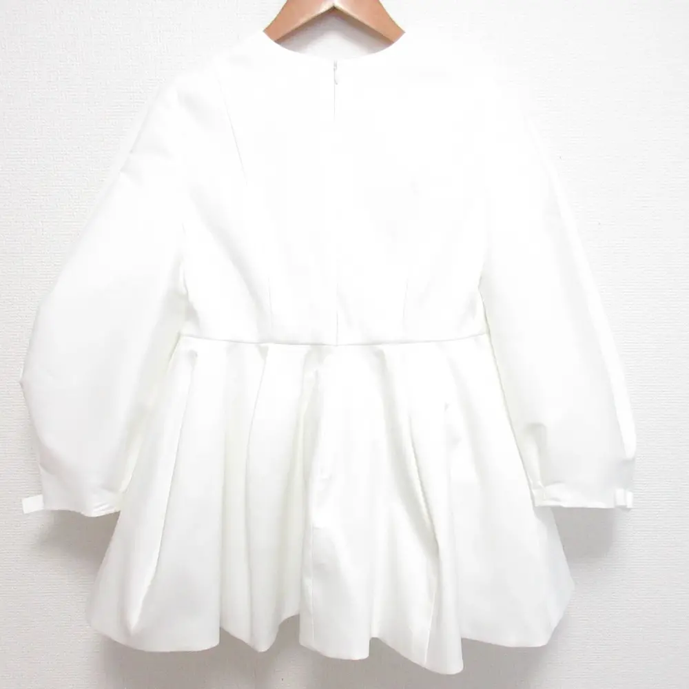 22AW shirocon yori シロコン ヨリ オリガミブラウス ダブルクロス SC2221-016AW サイズ34 ホワイト