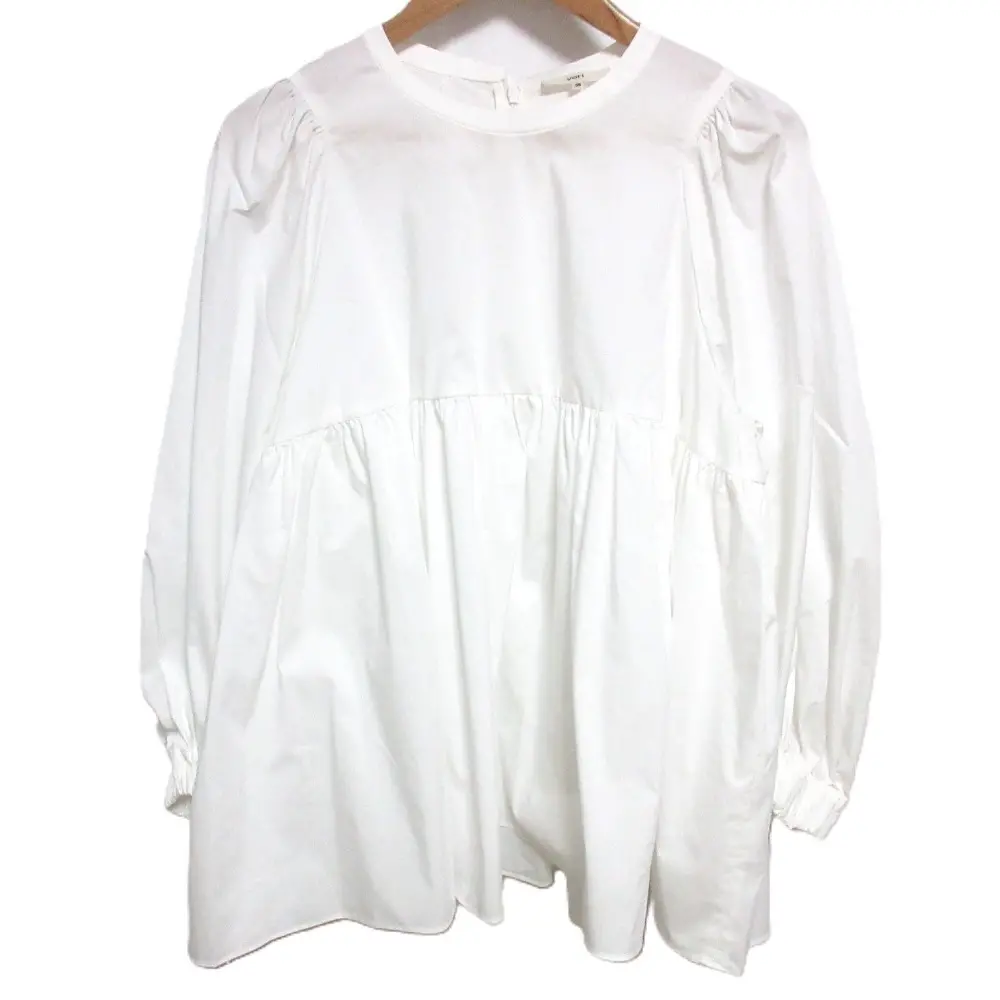 20AW yori ヨリ コットン バックリボン ブラウス プルオーバーシャツ YR2021-091AW 38 ホワイト