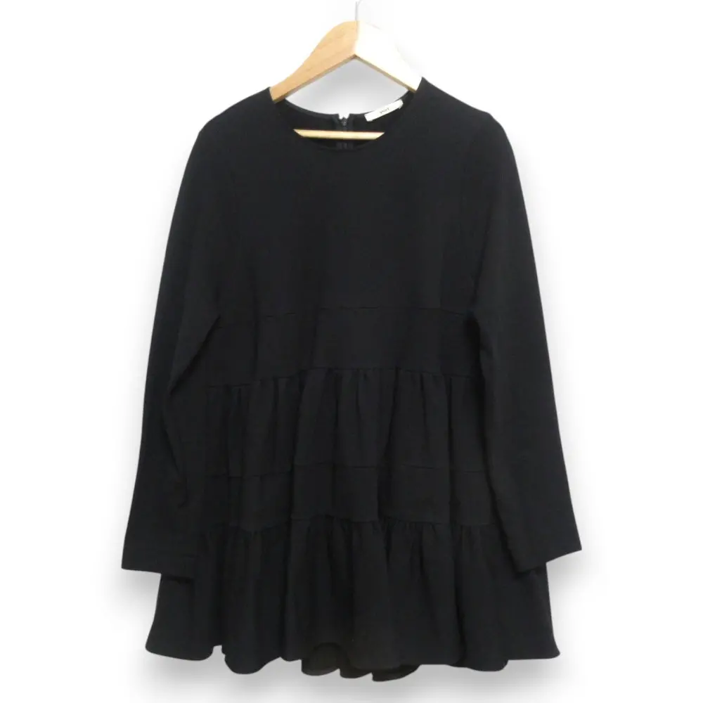 22AW yori ヨリ 長袖 プルオーバー ぬくぬくヘムフリルブラウス YR2221-123AW-2 サイズF ブラックの買取実績【2024年9月買取】