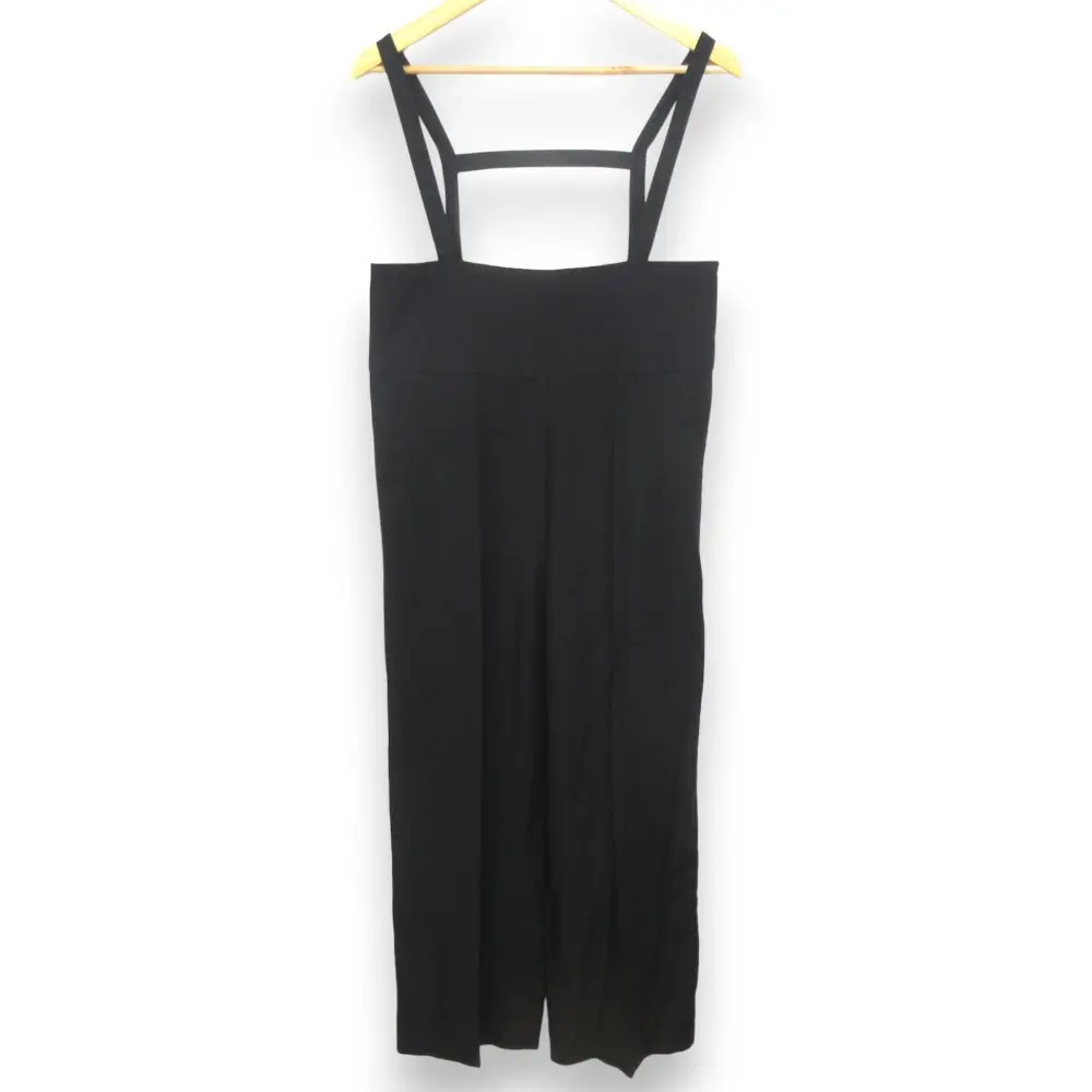 24SS yori ヨリ ドライツイード サロペット YR24-24027SP サイズ36 ブラック