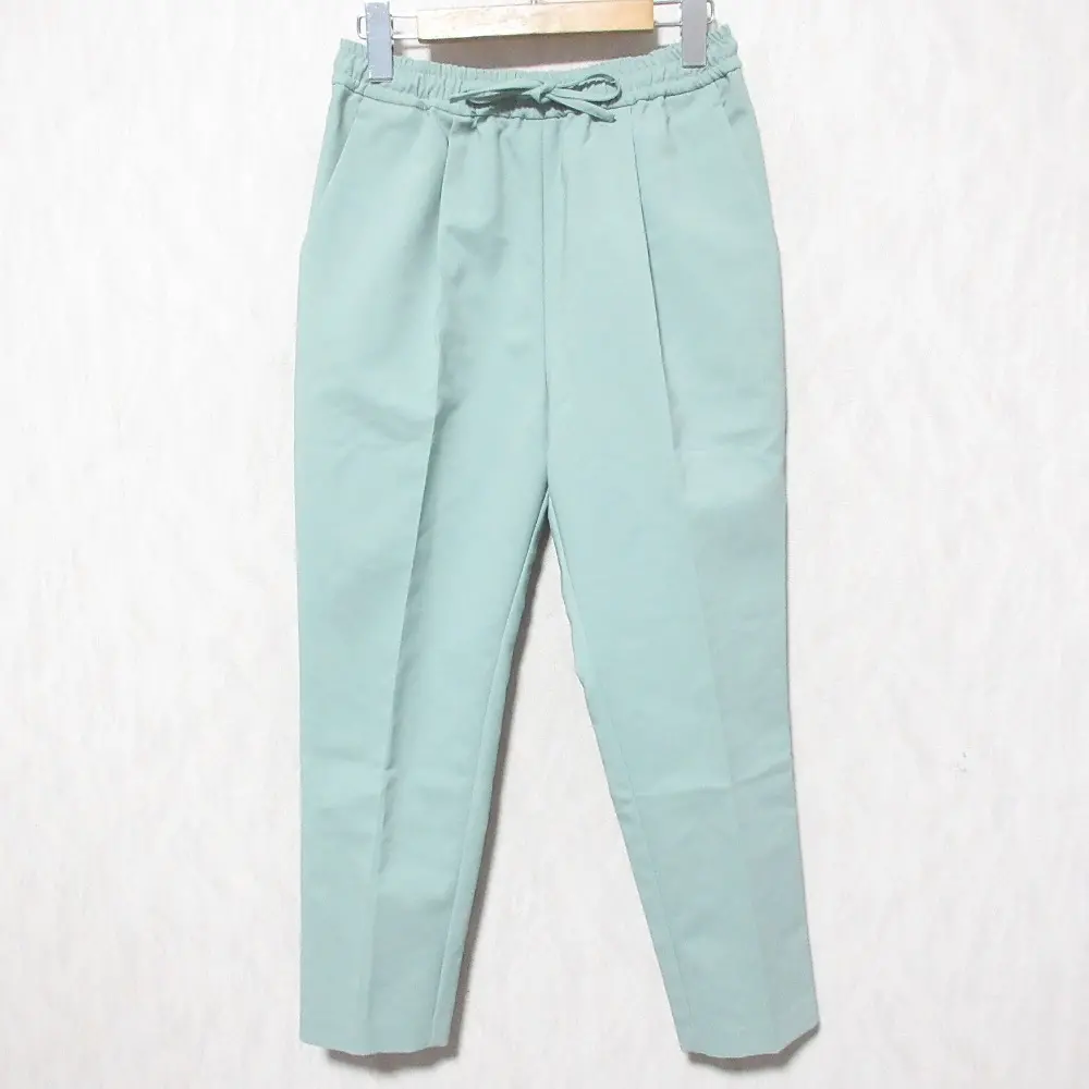 yori ヨリ タックテーパードパンツ カラータックパンツ YR1922-104AT-2 サイズ38 ミントグリーン