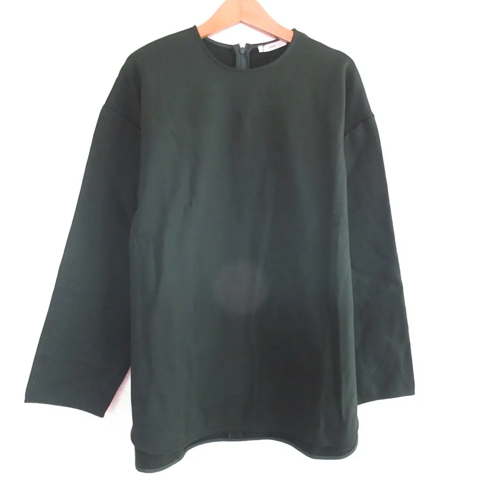 22AW yori ヨリ 長袖 ストレッチ ソフト裏起毛カットソー ブラウス F グリーン
