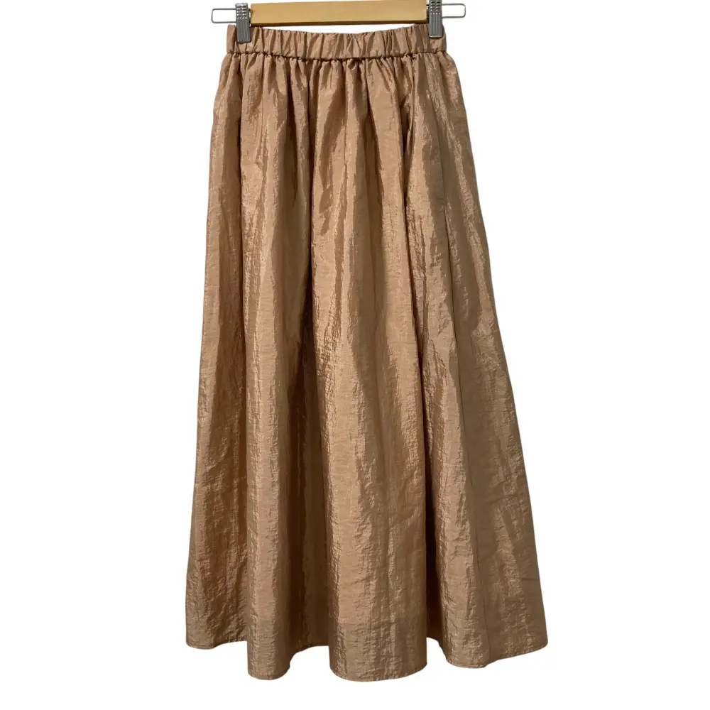 22AW yori ヨリ フクレジャガード ロングスカート YR2223-154AW 36 べージュ