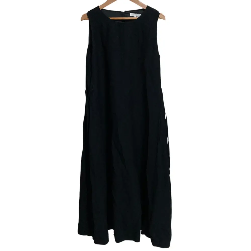 yori ヨリ ノースリーブ リネン ワンピース サイズ36 ブラック