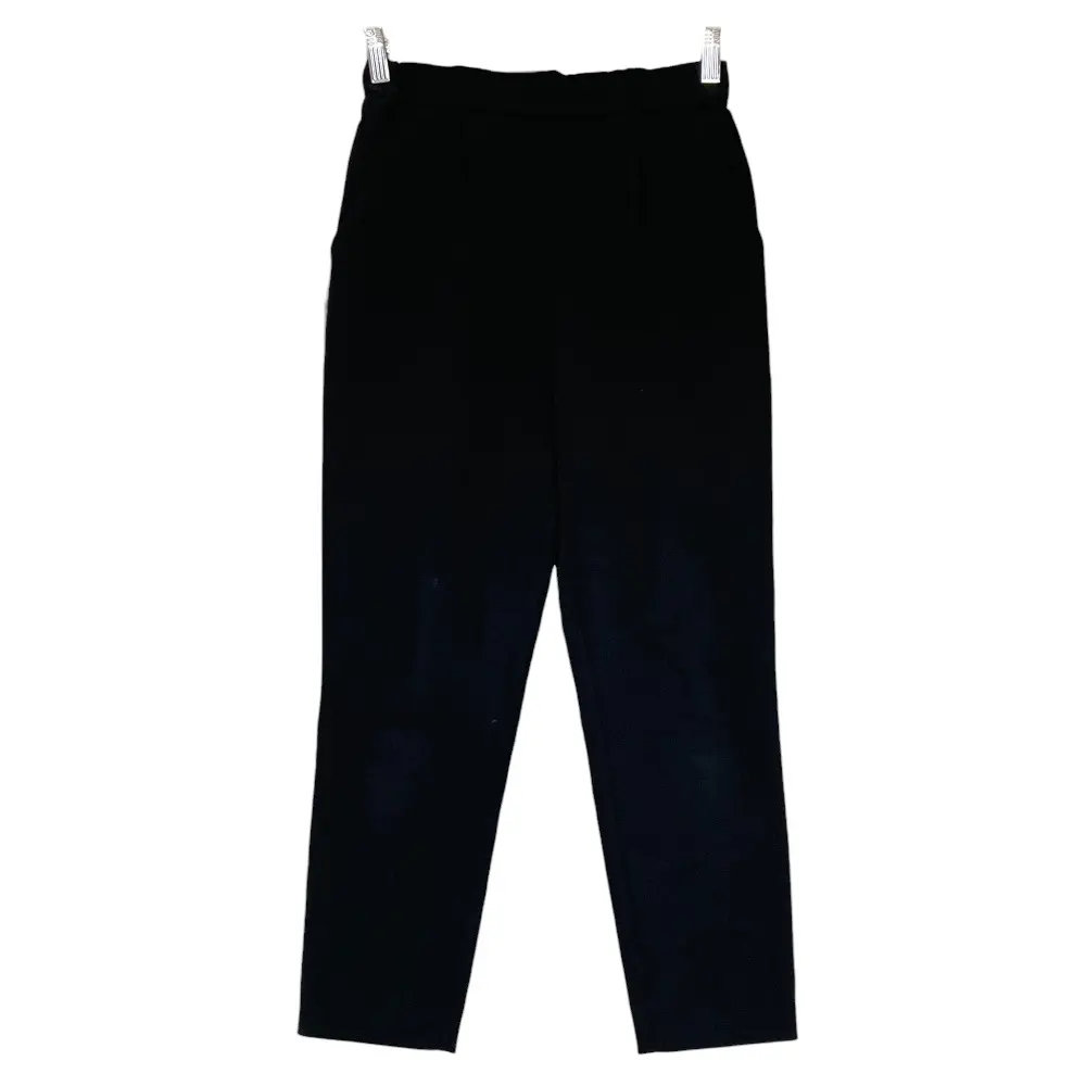 22AW yori ヨリ ダブルクロスパンツ スラックス YR2022-095AW サイズ34 ブラック