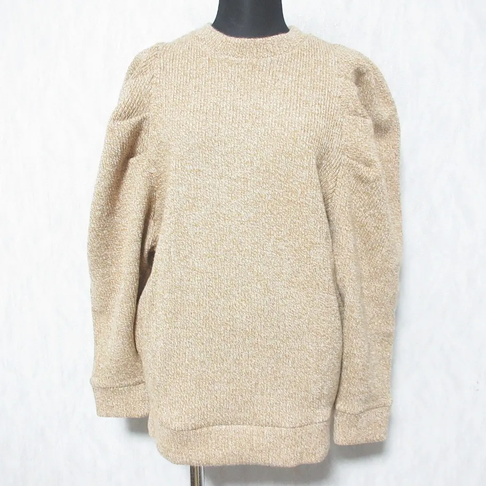 yori ヨリ タックショルダーニットソー YR2111-102AW F ブラウン