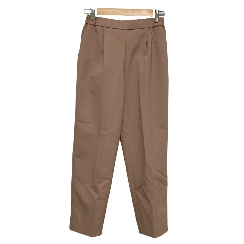 24SS yori ヨリ センタープレス テーパードパンツ YR22-24014SP サイズ36 ベージュ