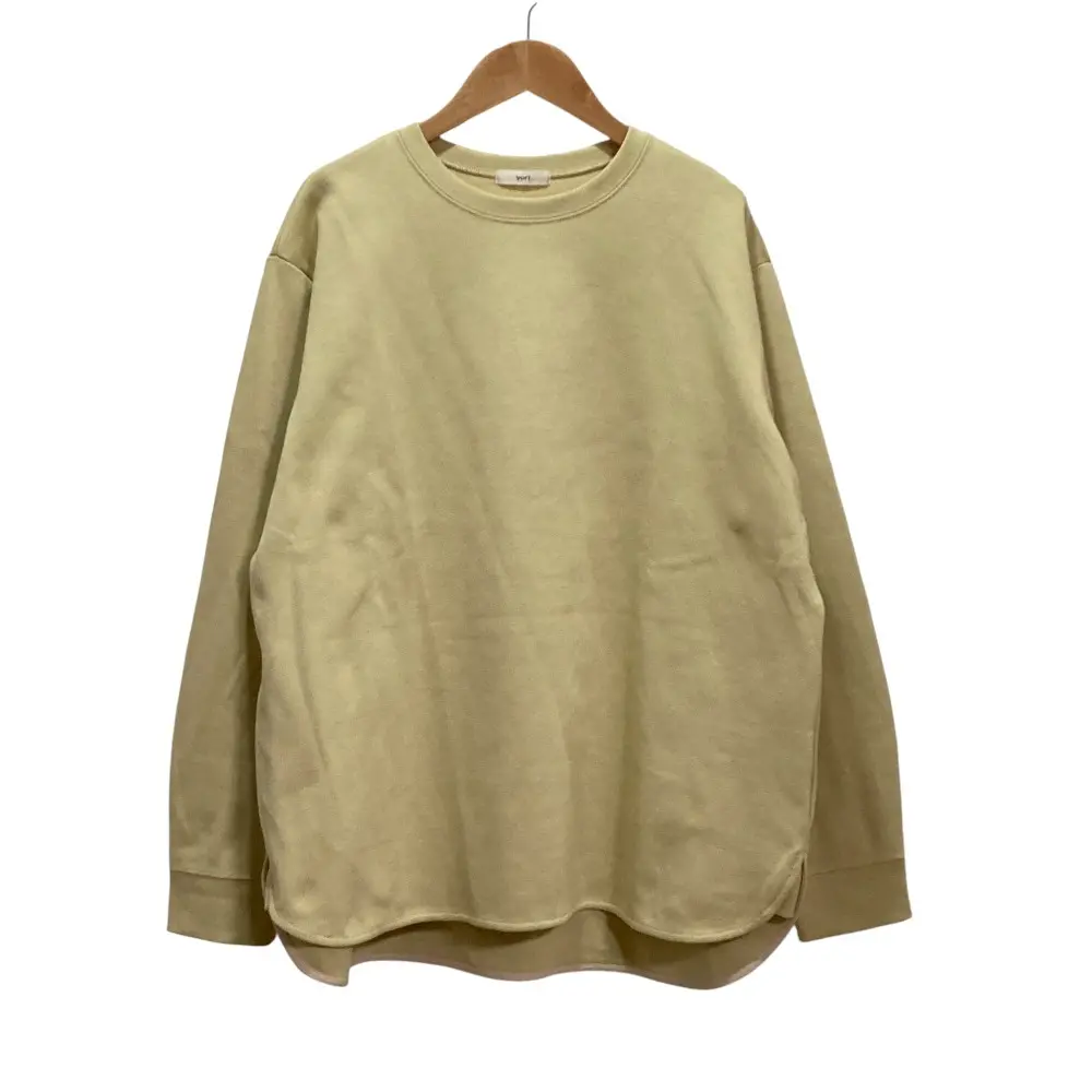 23SS yori ヨリ チャンキーヘムラウンドTee カットソー F クリーム